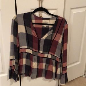 Plaid Fall Blouse
